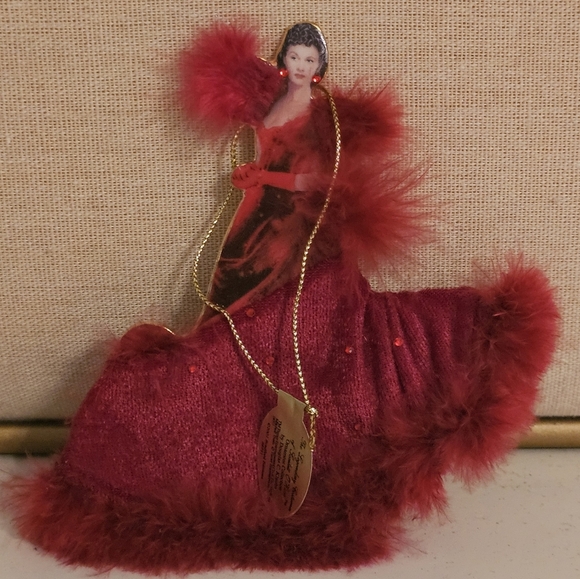 Gone with the Wind Scarlet Red Dress Christmas Ornament - Picture 1 of 5